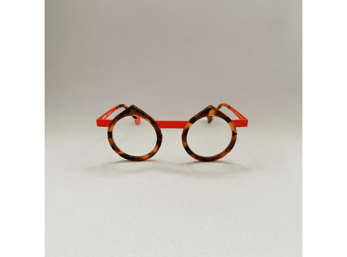 Lunettes de Vue Mixtes Be Yin de la Marque Sabine Be Coloris Ecaille Rouge