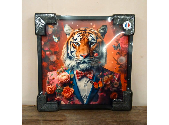 Tableau Tigre Floral – Syam