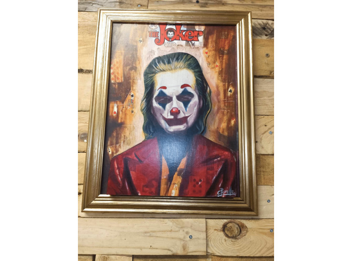 Cadre JOKER - 48x36cm - POUILLE Christophe - Sur le Trottoir d'en Face