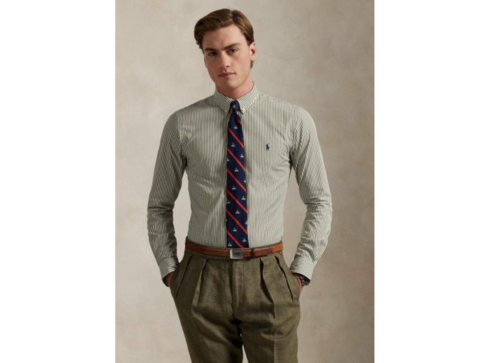 Chemise rayée Ralph Lauren verte