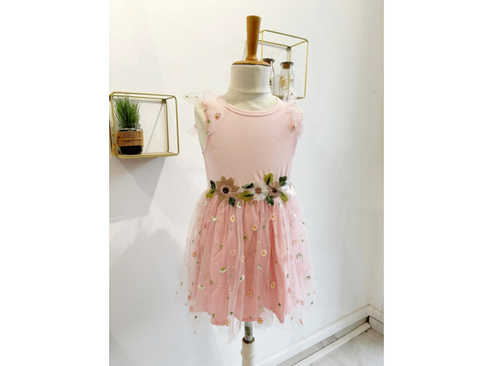 Robe fille cérémonie rose