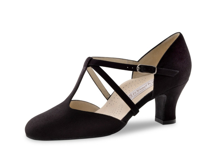 Merle60 - Chaussures de danse ultra-stable en nubuck noir - Werner Kern