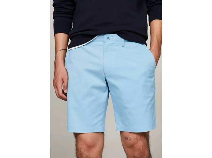 Bermuda Tommy Hilfiger bleu en coton bio