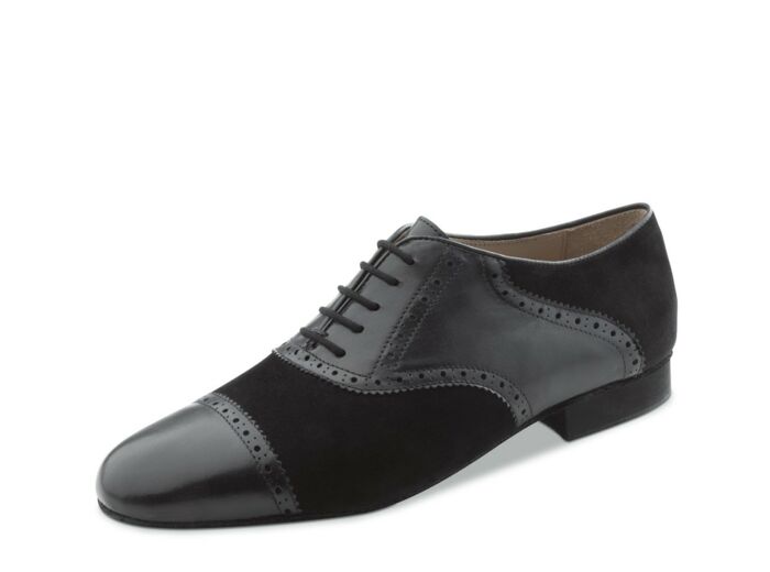 Trieste 28047 - Chaussures de danse noires en nubuck et cuir pour homme - Werner Kern