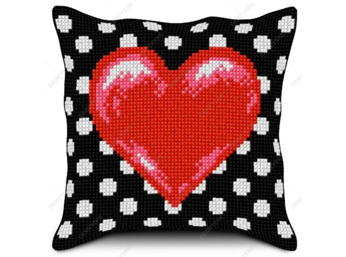 coussin au point de croix