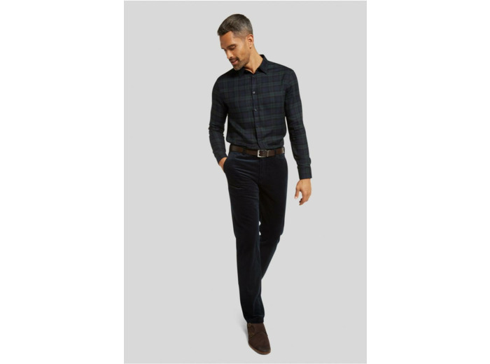 Pantalon chino Meyer marine en velours