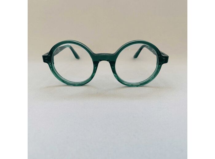 Lunettes de Vue Rondes Femme Couleur Cyan translucide Robert la Roche modèle Gene RLR 1133-013