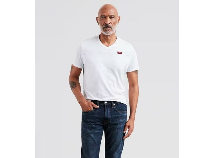 T-Shirt col V Levi's® blanc en coton