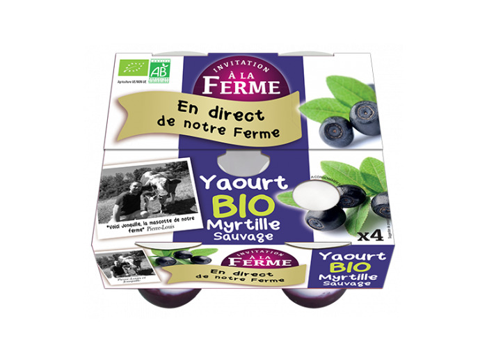 Yaourt local myrtilles 4x125g - Abc Bio