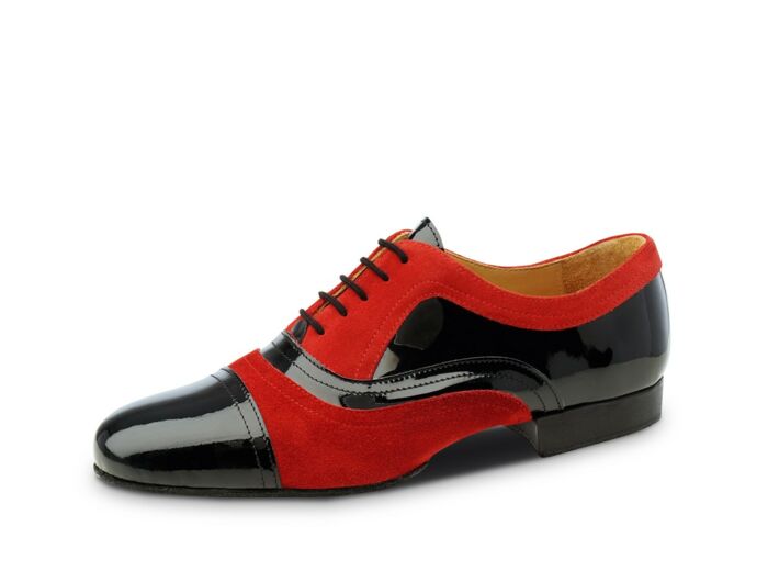 Sucre - Chaussures de danse homme split sole rouge et noire - Nueva Epoca