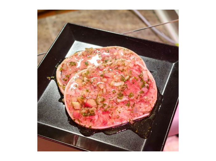 Roulé tête de porc vinaigrette 2 tranches - Boucherie Chez Christophe