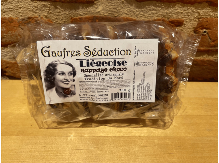 Gaufres liégeoise, nappage choco artisanale
