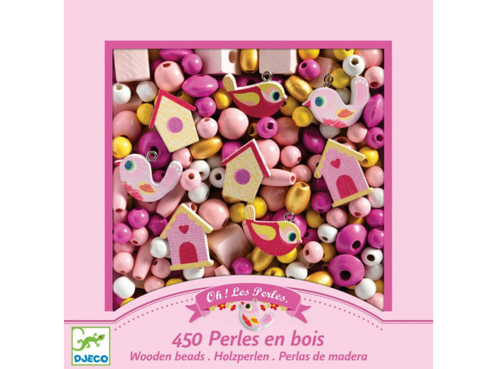 Djeco Perle en Bois 450 pièces