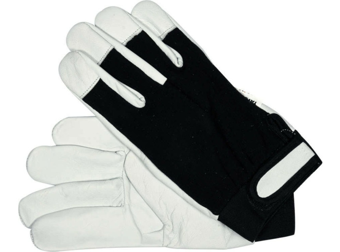Gants de protection coton/cuir - YT-74640