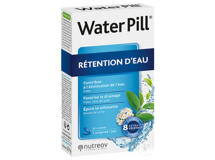 WaterPill, rétention d'eau, 30 comprimés, nutreov