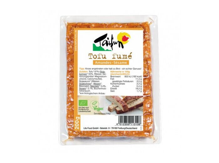 Tofu fumé amandes sésame 200g - Abc Bio