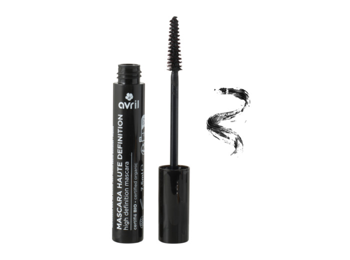 Mascara haute definition couleur noir, certifié BIO, 7.5ml, AVRIL