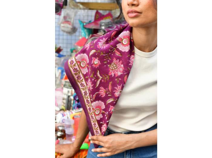 Foulard THEODORA Betterave