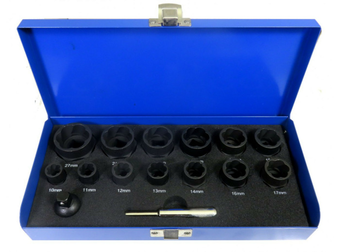 20788 - Coffret extracteur d'écrous 14 pièces