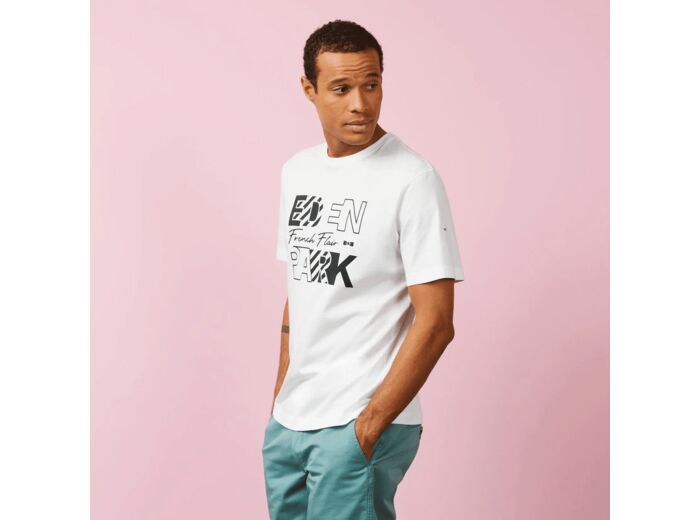 T-Shirt Eden Park blanc en coton