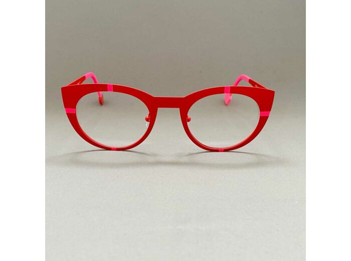 Lunettes de Vue Be Proud de la Marque Sabine Be Coloris Rouge / Rose Fluo