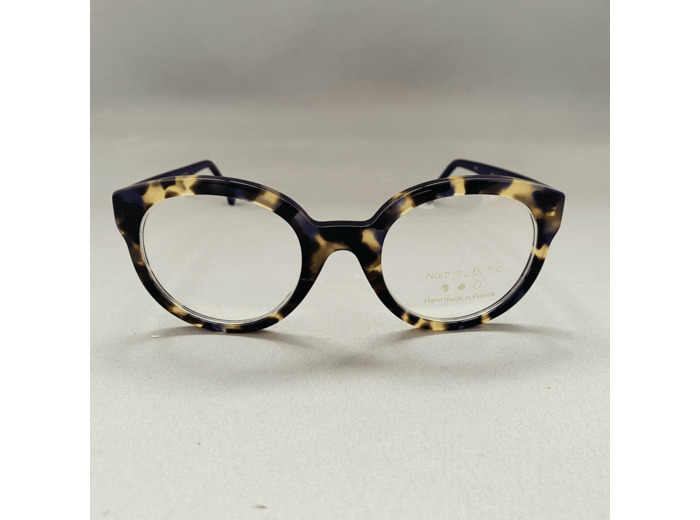 Lunettes de Vue Femme Nathalie Blanc Couleur Ecaille Bleu Modèle Helene