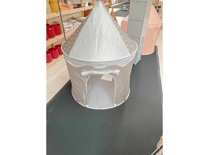 Tente enfant "Pop-up" gris H135cm