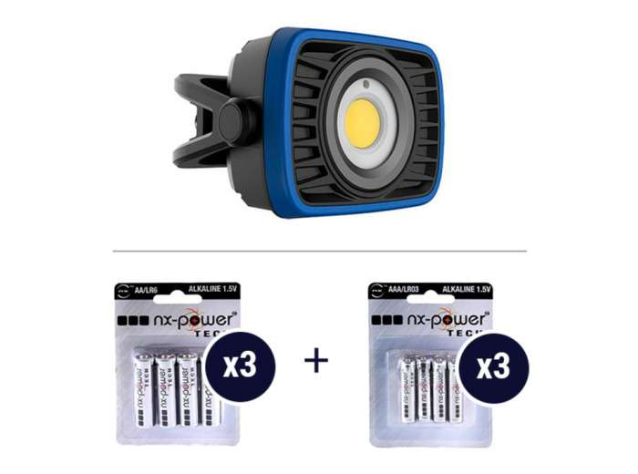 Projecteur LED 10W rechargeable 1200lm