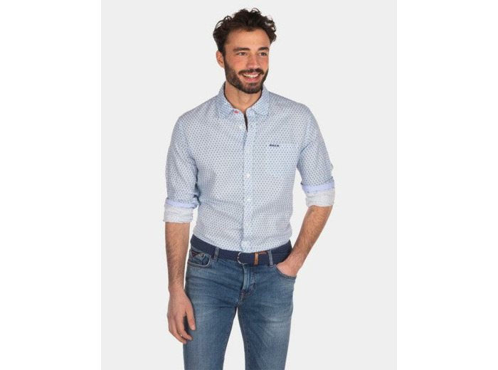 Chemise à motifs NZA bleue