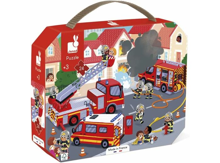 Janod - Puzzle Enfant Pompiers 24 Pièces - JM