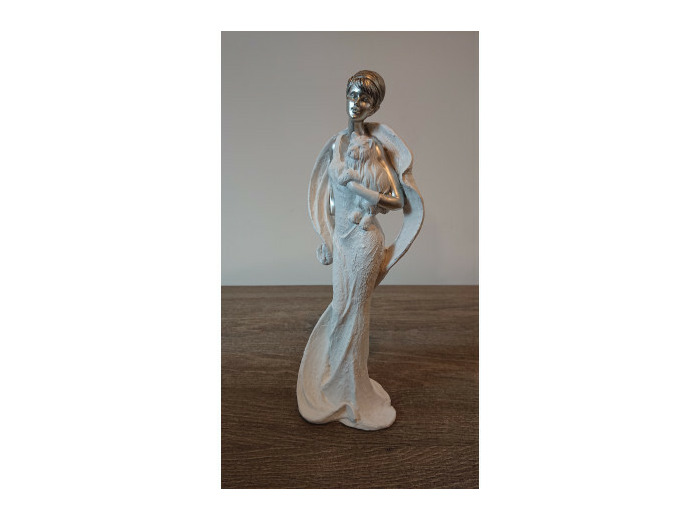 Figurine femme élégante avec chien - Zen Deco