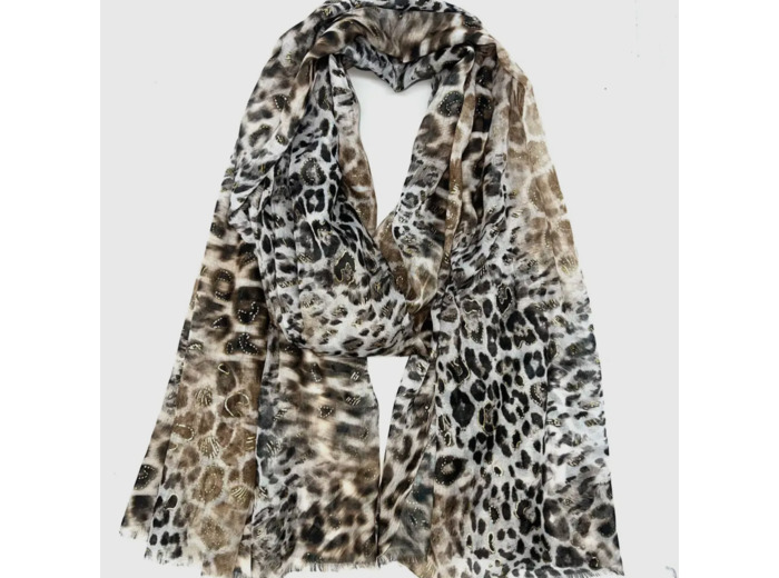 LINETA - FOULARD - LEOPARD