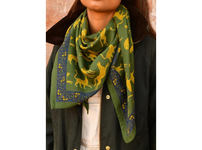 Foulard FAUVE vert