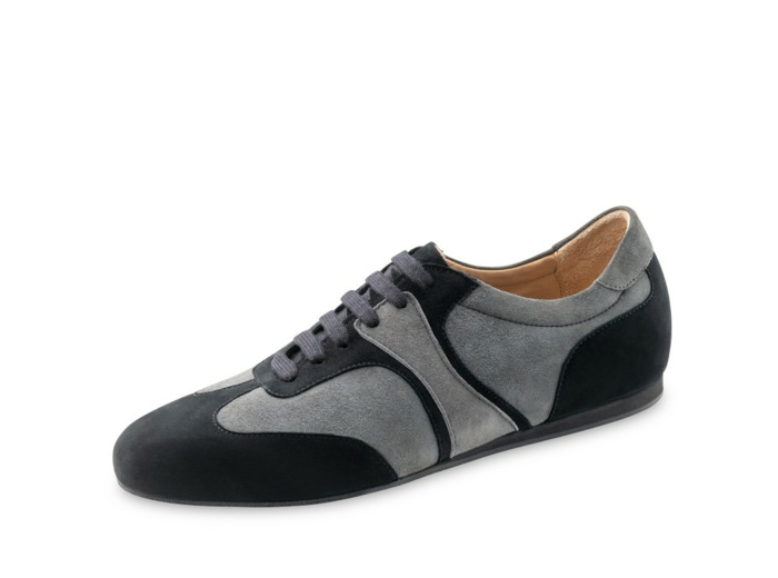 Parma 28065- Baskets de danse en nubuck noir et gris pour homme - Werner Kern