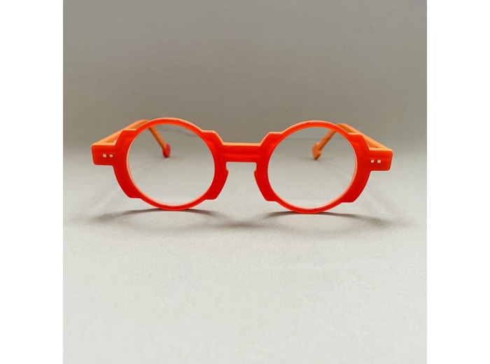 Lunettes de Vue Be Balloon Swell de la Marque Sabine Be Coloris Orange Fluo