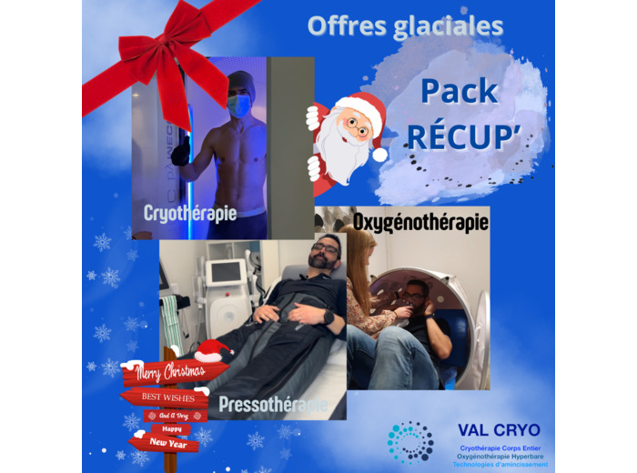 Séance de Cryotherapie, Oxygénothérapie et Pressothérapie - OFFRE SPÉCIALE NOËL - Val Cryo