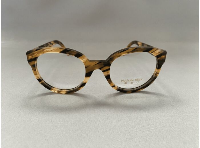 Lunettes de Vue Femme Nathalie Blanc Couleur Ecaille Modèle Helene 5023