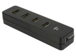 CHARGEUR avec BARRETTE D'ALIMENTATION USB - 4 PORTS - avec ADAPTATEUR ET ADAPTATEUR AUTOMOBILE DE 100-240V