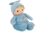 KALOO - Poupon lin  Très Doux et Moelleux pour Bébé - Corps Souple et Tendre - Poupon en Tissu - Couleur Bleu - 24cm - Lavable - Dès la Naissance de