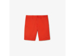 Bermuda Lacoste rouge en coton stretch