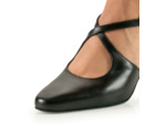 Ines - Chaussure de danse à talons 5.5 cm en cuir nappa noir - Werner Kern