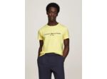 T-Shirt Tommy Hilfiger jaune ajusté coton bio