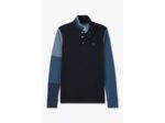 Polo manches longues colorblock Eden Park bleu foncé