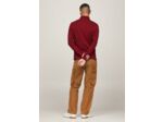 Polo manches longues Tommy Hilfiger rouge en coton bio stretch