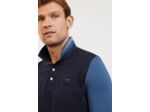 Polo manches longues colorblock Eden Park bleu foncé