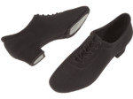 189-134-604 - Chaussures d'entrainement pour danse fermées  en mesh noir talon de 3,7cm Semelle  Variopro modèle VEGAN- Diamant