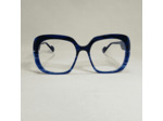 Lunettes de vue ELIXIR de la Marque Caroline Abram Collection Blush Coloris Bleu Ecaille / Mauve