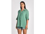 CHEMISE OVERSIZED EFFET SOIE LILOU EMERAUDE