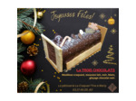 Bûchette de Noël 3 Chocolats