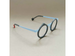 Lunettes de Vue Be Yoon de la Marque Sabine Be Coloris Pierre / Bleu Ciel